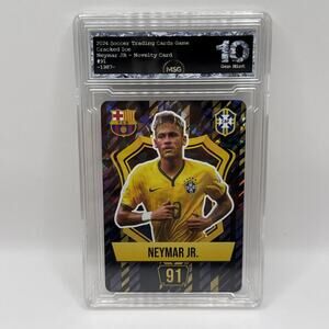Neymar JR - Holo Foil Soccer Card 2024 - Graded 10 - Brazil World Cup!